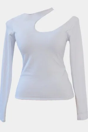 Blusa Amy Manga Longa Branco