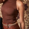 Blusa Safira CAFE TORR e Calça Serena CHOCO (1)
