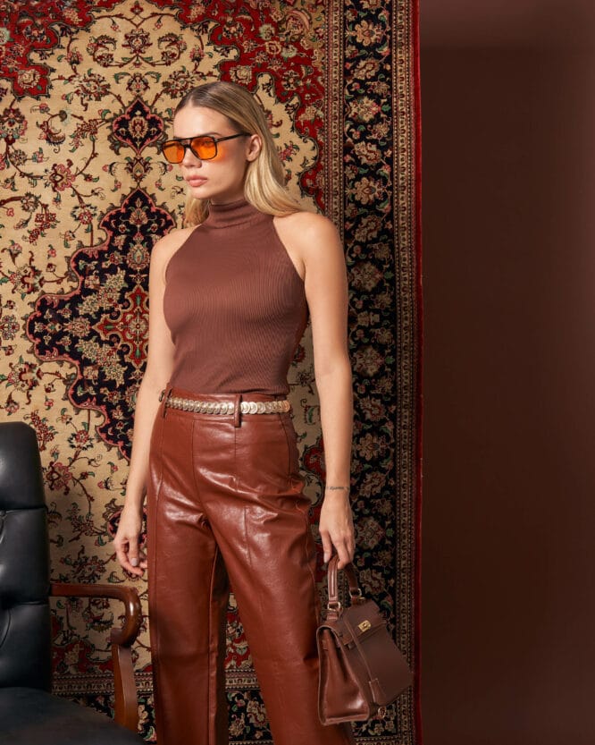 Blusa Safira CAFE TORR e Calça Serena CHOCO (4)