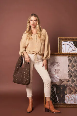 Camisa Ivana BASE Calça Flavia NATURAL (1)