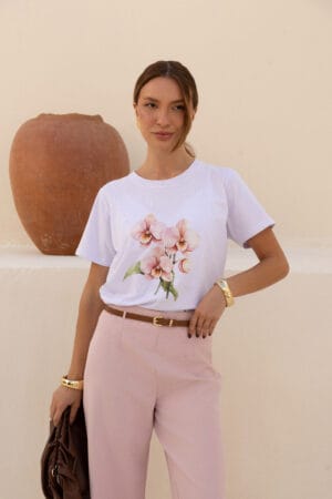 Camiseta Básica Flor